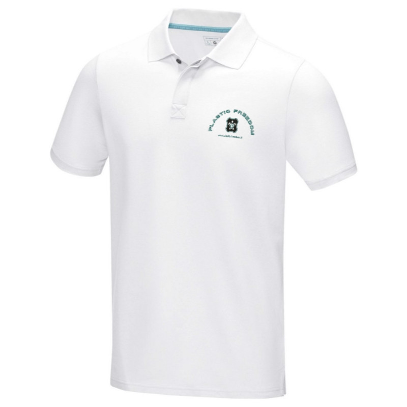 Polo in tessuto organico con logo ricamato ufficiale