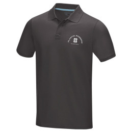 Polo in tessuto organico con logo ricamato ufficiale